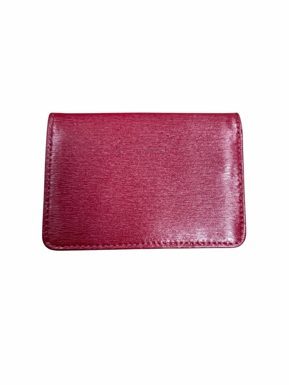 Vintage Tusk Red Leather Card Holder Wallet - Picture 2 of 4